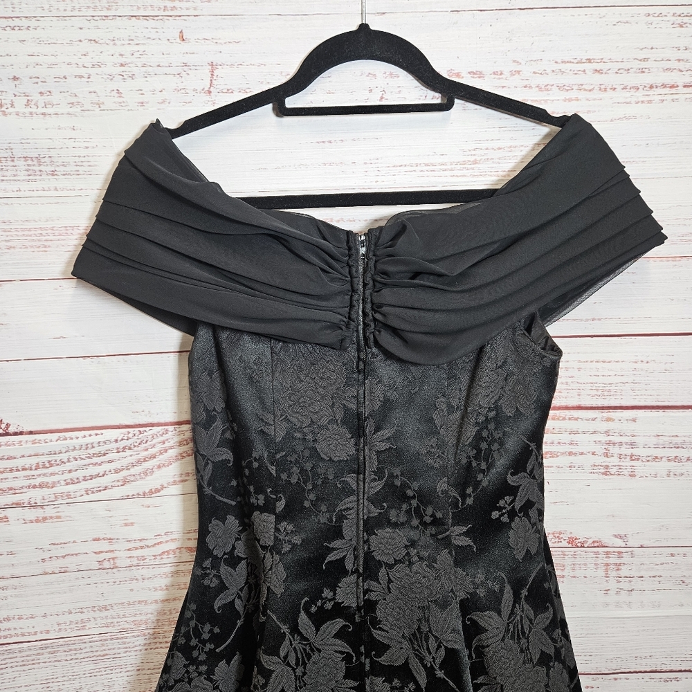 Vintage Gunne Sax 80s flare rosette dress - Picture 12 of 13